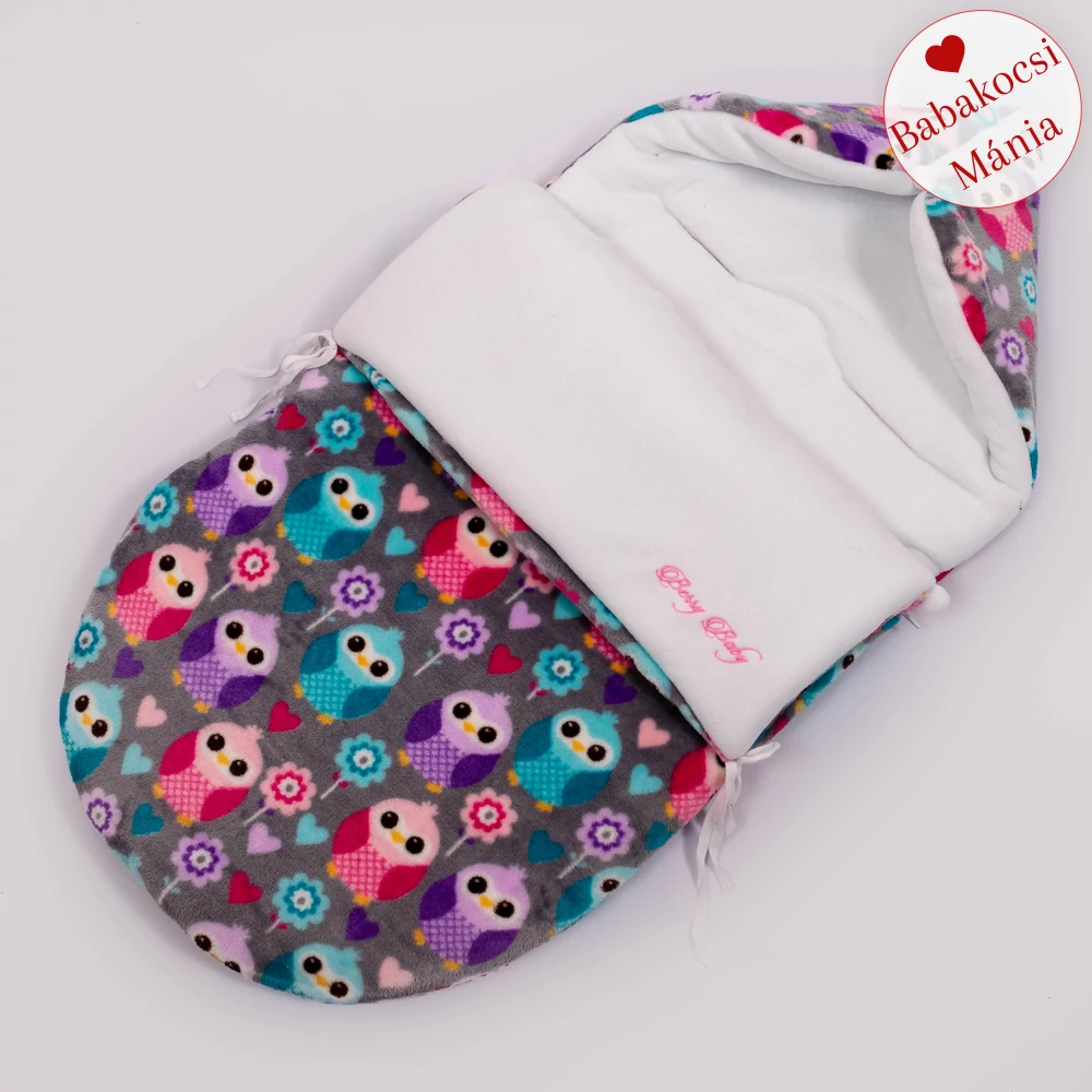 Bundazsák - Berry Baby Classic - hordozóba és mózesbe - színes baglyos