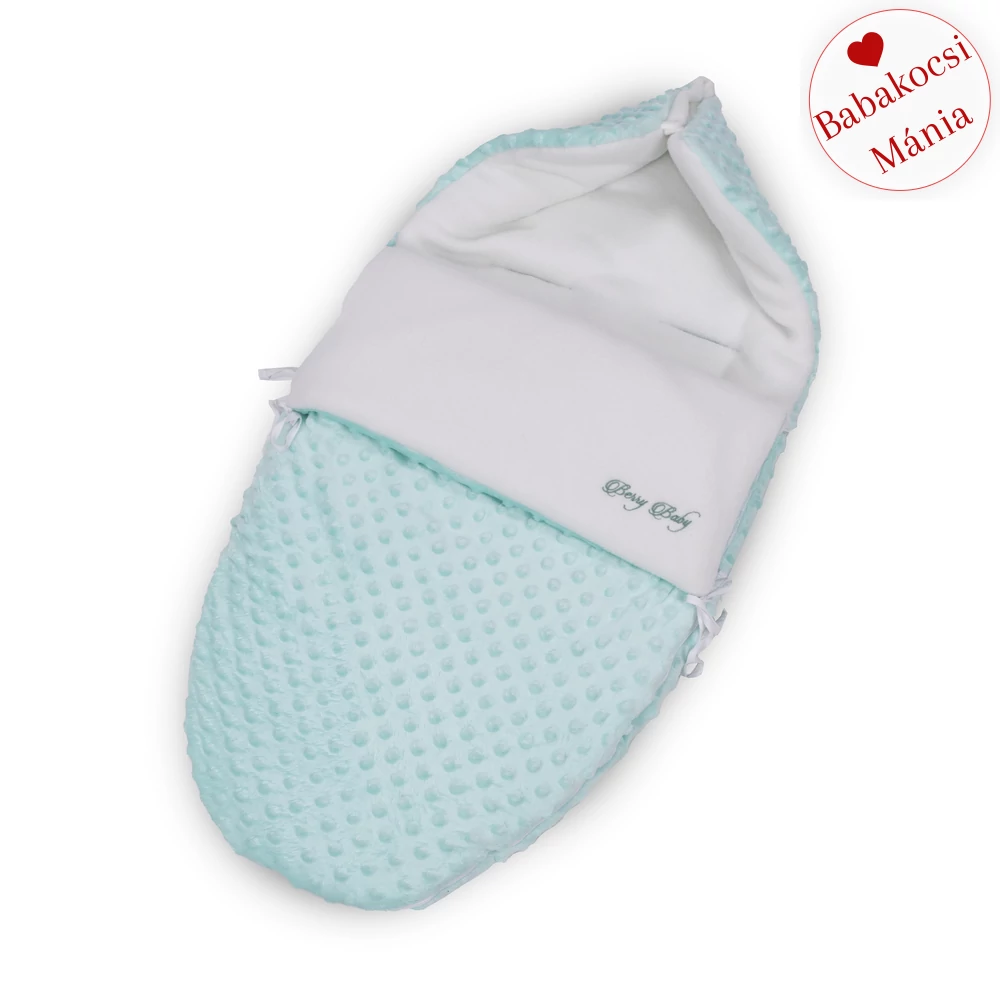 Bundazsák - Berry Baby Classic - hordozóba és mózesbe - menta minky