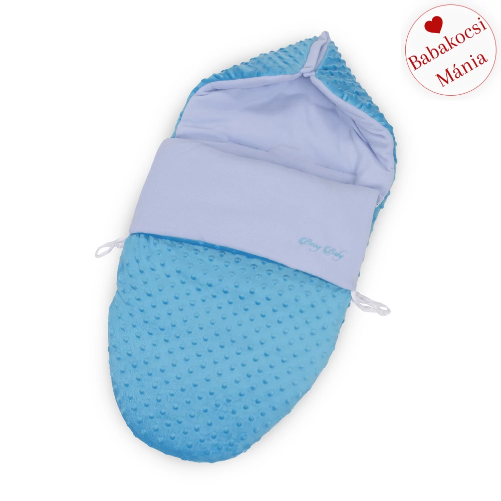 Bundazsák - Berry Baby Classic - hordozóba és mózesbe - türkizkék minky