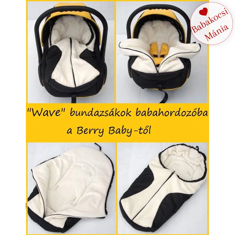 Bundazsák – fekete - almazöld - Wave
