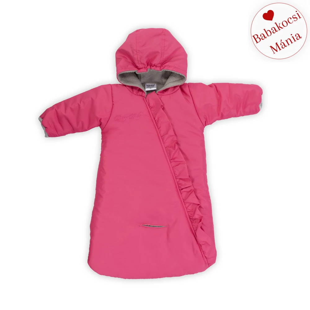 Bundazsák hordozóba és mózesbe - vízlepergető pink 62-es
