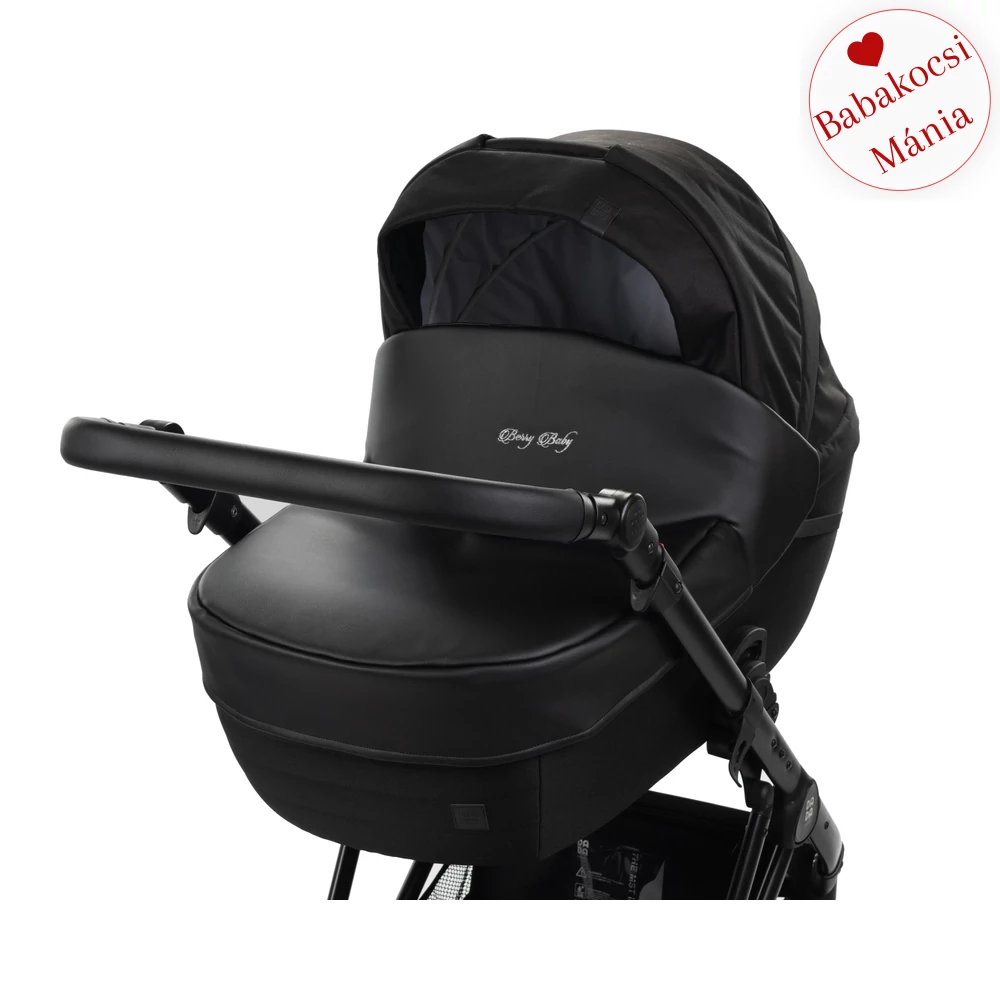 Babakocsi lábzsák - univerzális Berry Baby termék - fekete eco bőr