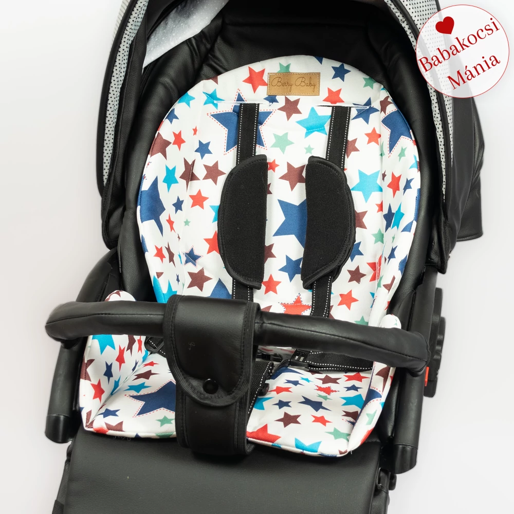 Babakocsi alátét - Berry Baby Zizi - Blue Stars kék csillagos