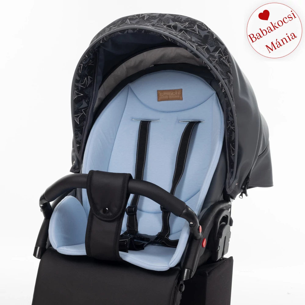 Babakocsi alátét - Berry Baby Zizi - pamut - babakék