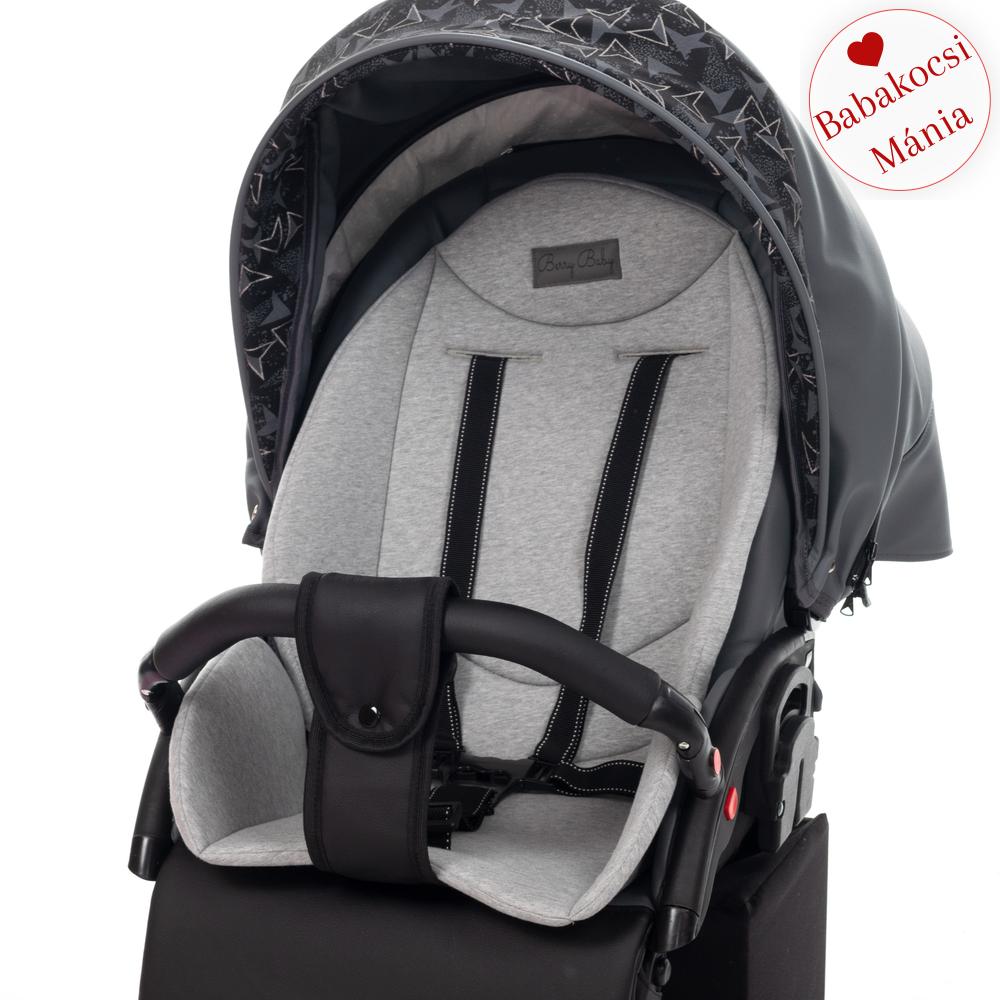 Babakocsi alátét - Berry Baby Zizi - pamut - szürke