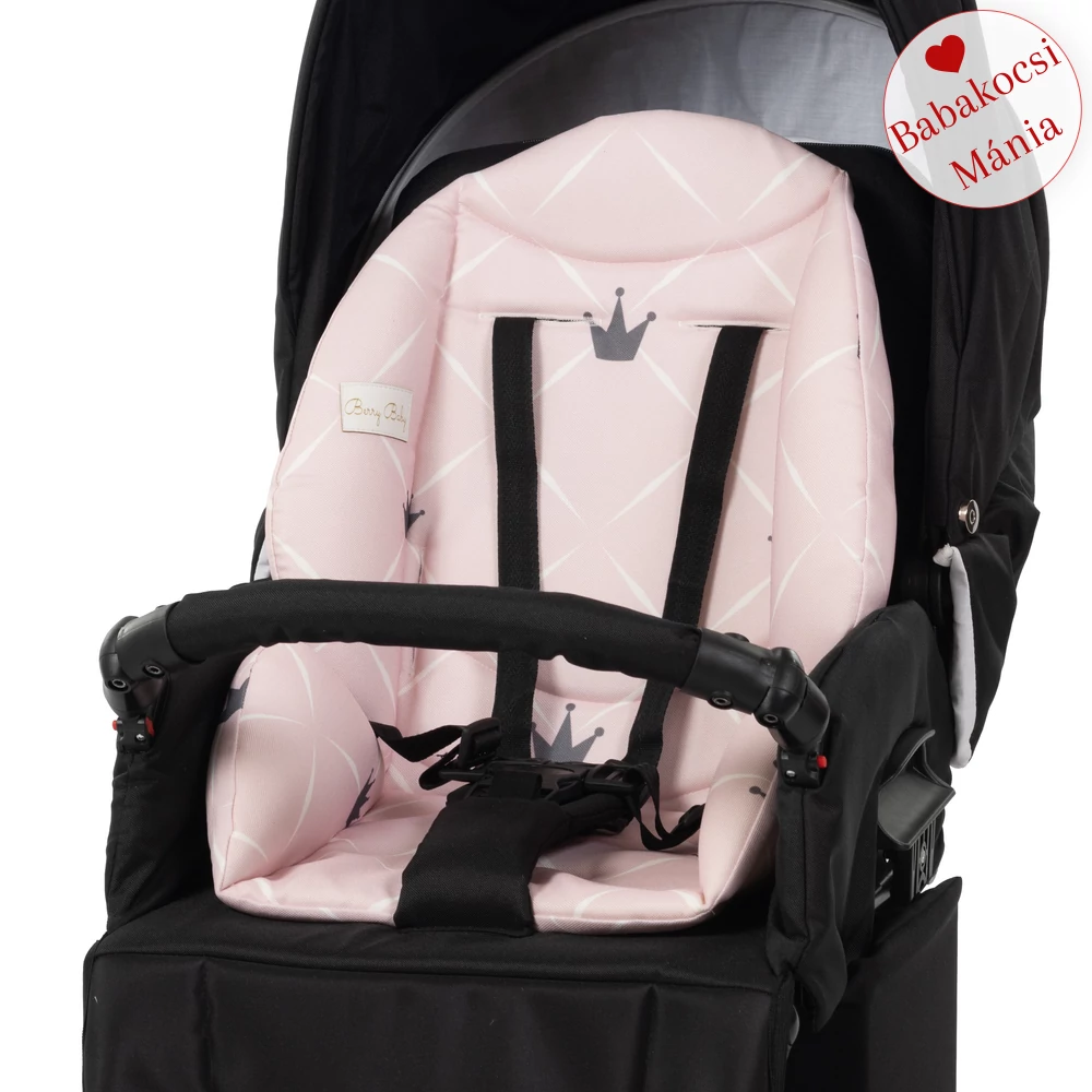 Babakocsi szűkítőbetét - Berry Baby Zizi - rózsaszín koronás