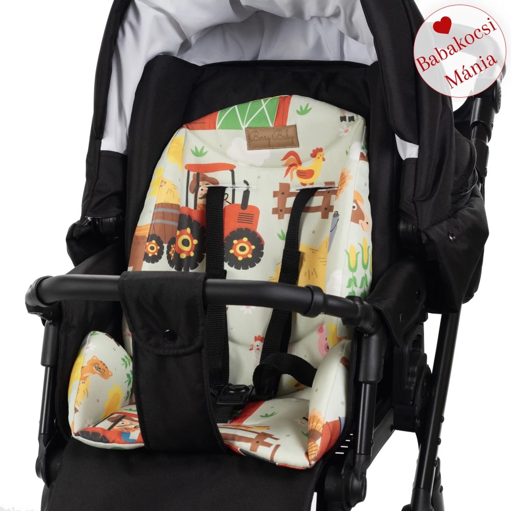 Babakocsi szűkítőbetét - Berry Baby Zizi - farm mintás