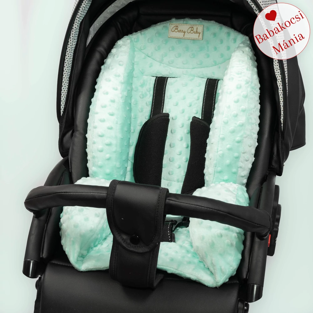 Babakocsi szűkítőbetét - Berry Baby Zizi - menta minky