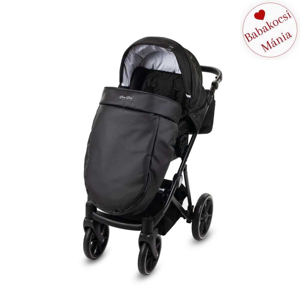 Babakocsi lábzsák - univerzális Berry Baby termék - eco bőr fekete