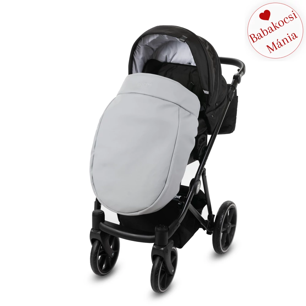 Babakocsi lábzsák - univerzális Berry Baby termék - eco bőr szürke