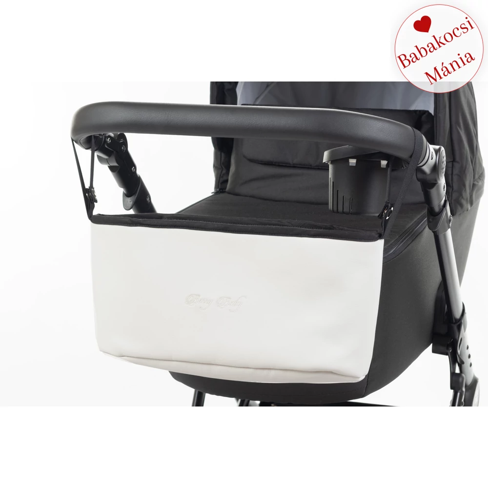 Babakocsira rögzíthető tároló táska és rendező - Berry Baby Comfort - fehér eco
