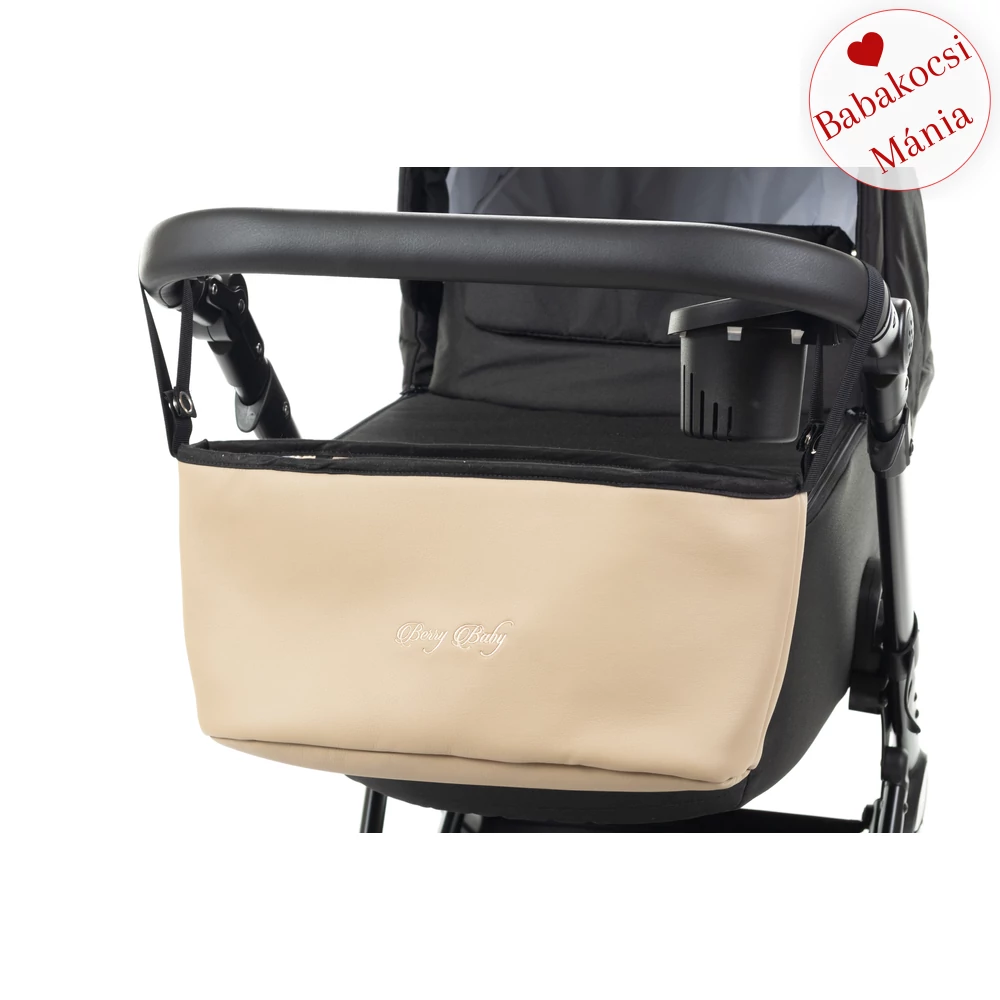 Babakocsira rögzíthető tároló táska és rendező - Berry Baby Comfort - bézs eco