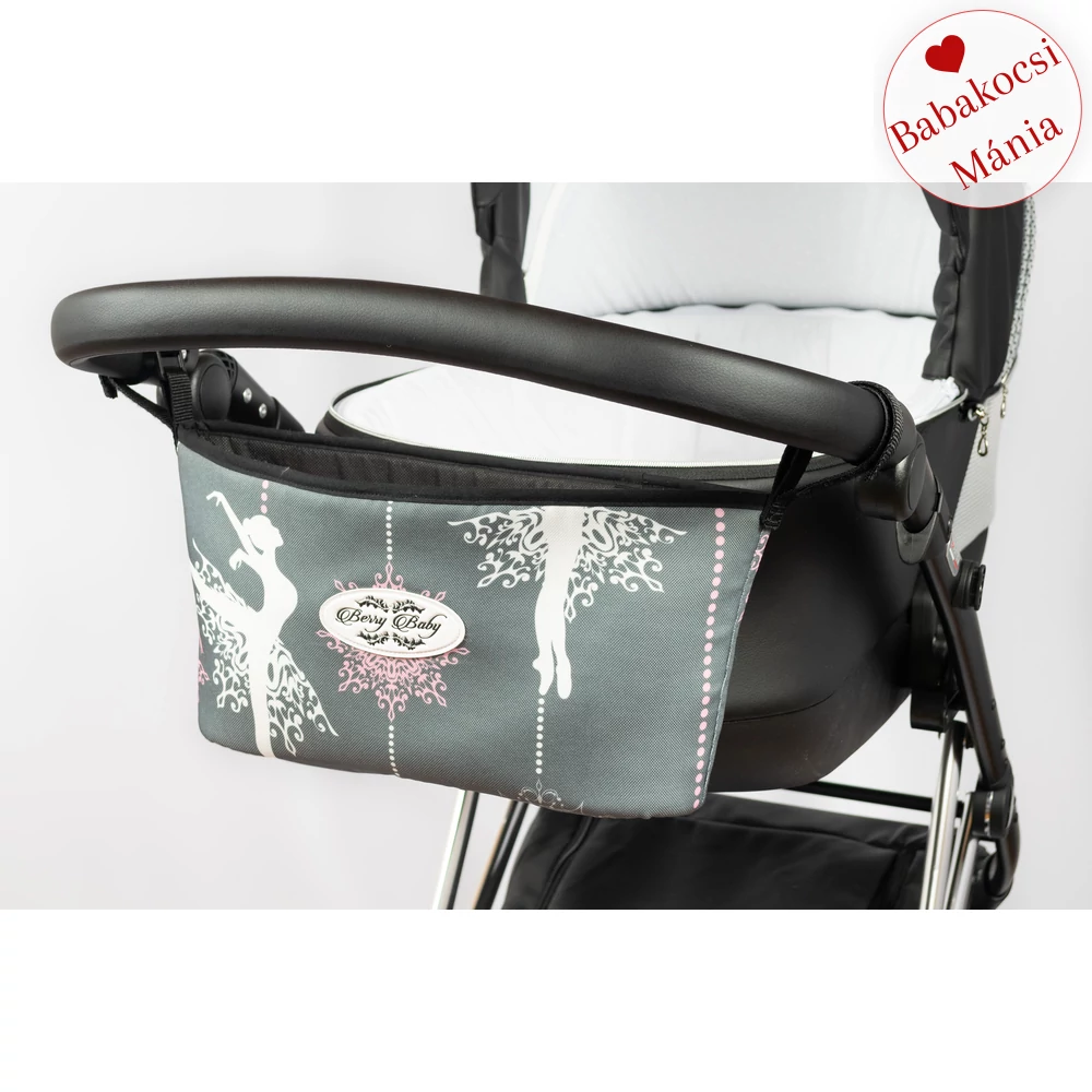 Babakocsira rögzíthető tároló táska és rendező - Berry Baby Comfort - balerinás