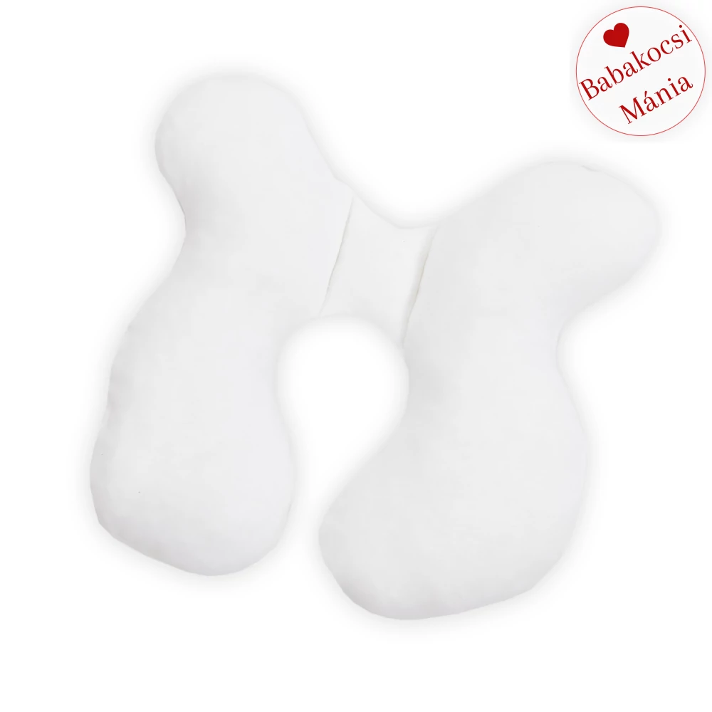 Bébi fejpozícionáló párna - fehér - pamut jersey
