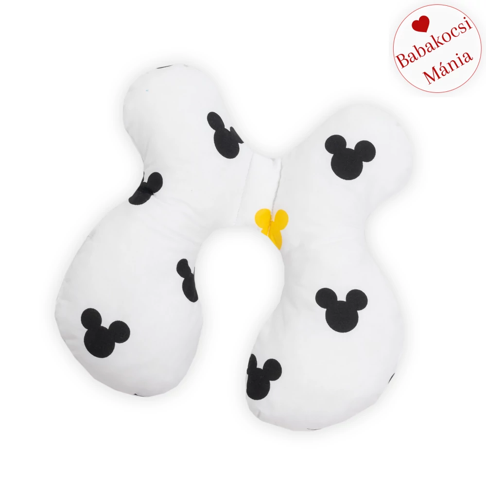 Bébi fejpozícionáló párna - Mickey mintával - pamutvászon