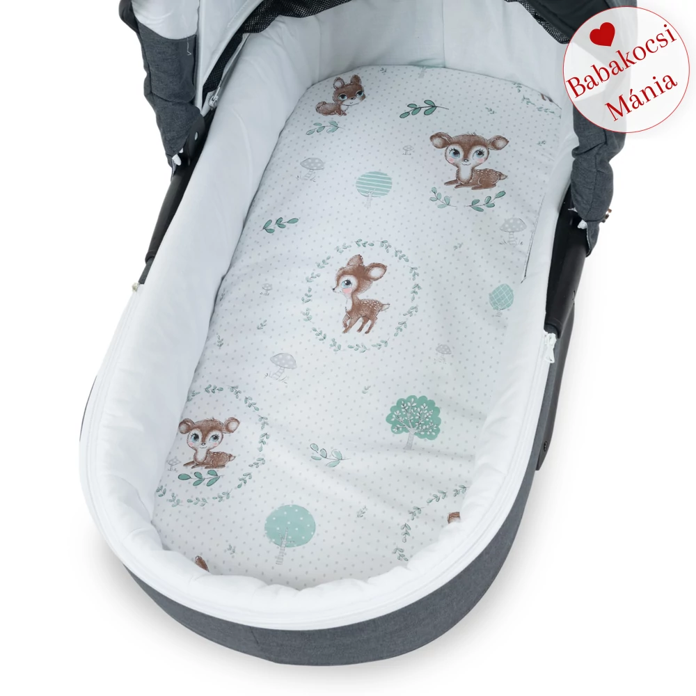 Mózes lepedő babakocsiba a Berry Baby-től: pöttyös őzikés
