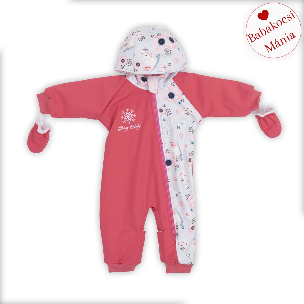 Berry Baby téli overál - korall madaras 80-86