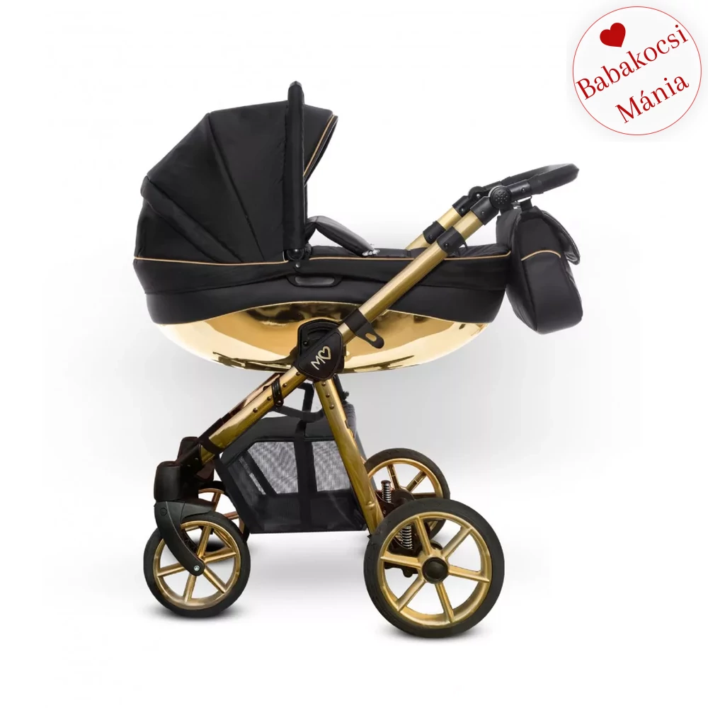 BabyActive alumínium vázas babakocsi: Mommy Glossy - Gold Black