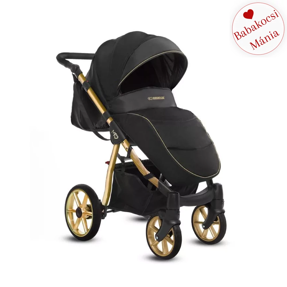 Babakocsi - BabyActive Mommy Glossy 2in1 - GOLD Black