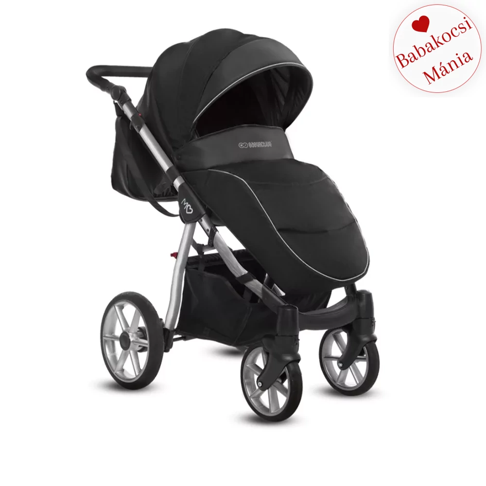 Babakocsi - BabyActive Mommy Glossy 2in1 - SILVER Black