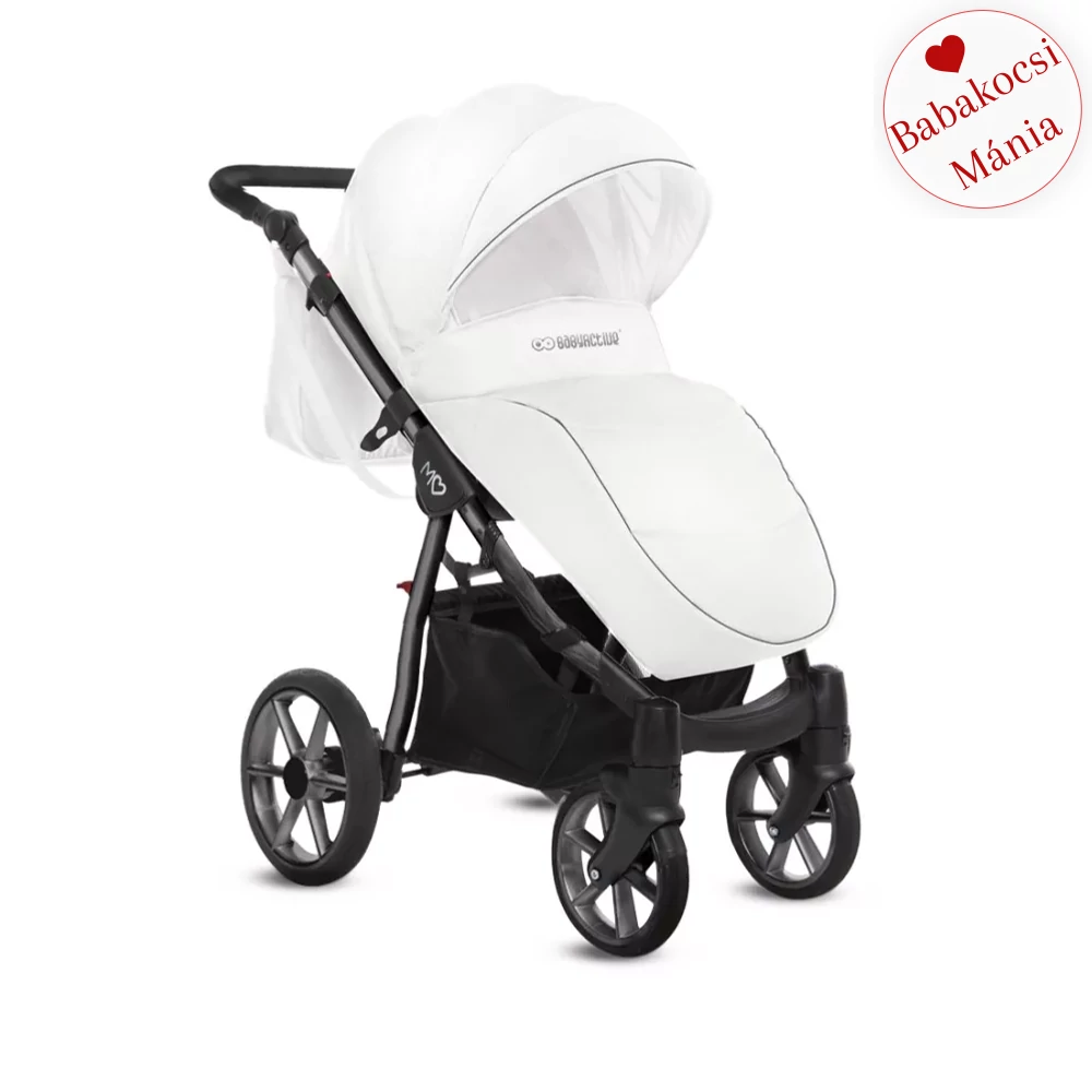 Babakocsi - BabyActive Mommy Glossy 2in1 - SPACE GRAY White