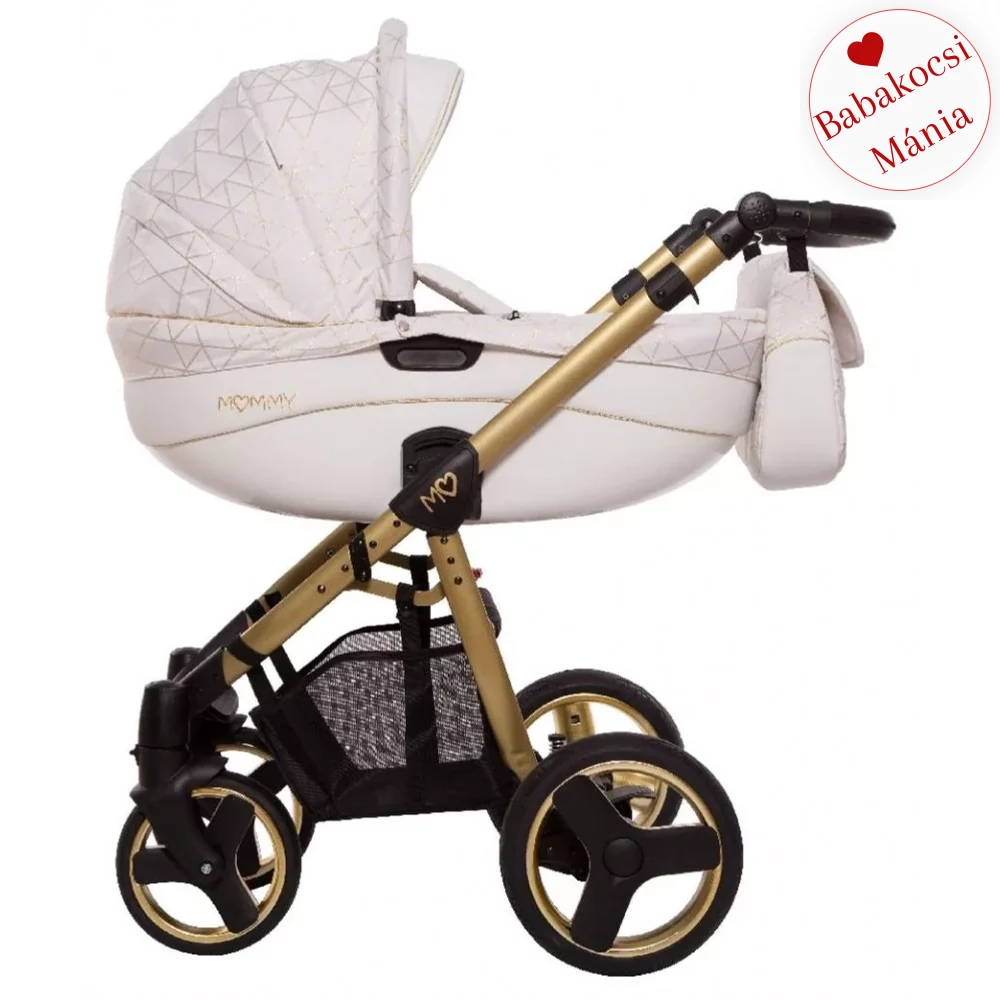 BabyActive alumínium vázas babakocsi: Mommy Gold Magic White