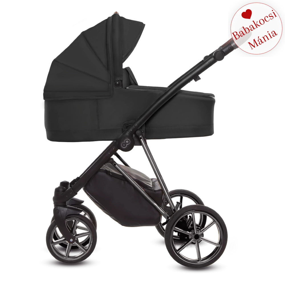 BabyActive alumínium vázas babakocsi: MUSSE ULTRA - Black - szürke vázzal