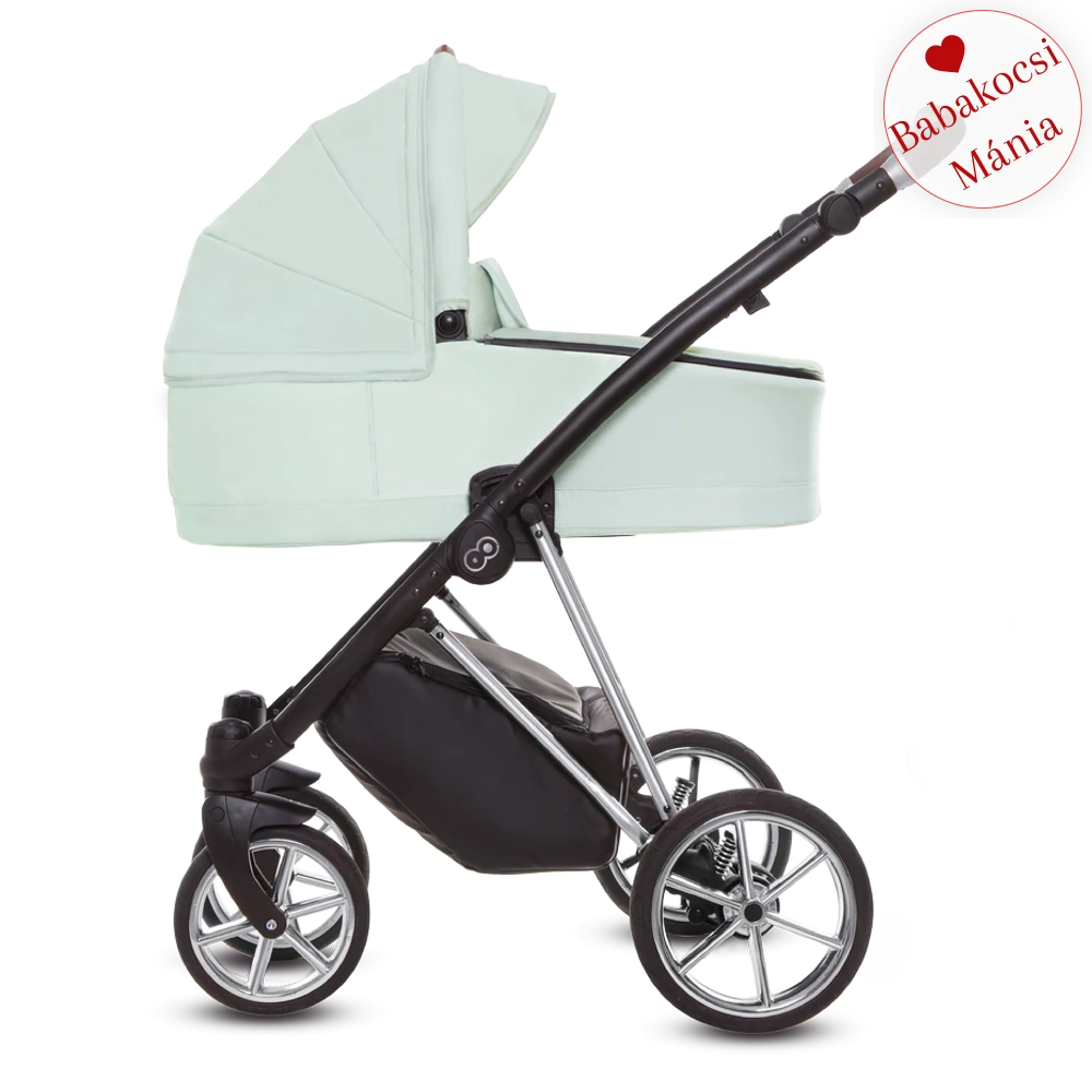 BabyActive alumínium vázas babakocsi: MUSSE ULTRA - Mint - ezüst színű vázzal