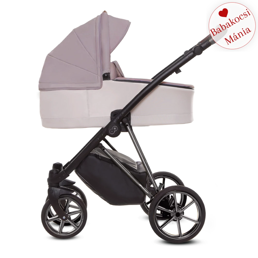 BabyActive alumínium vázas babakocsi: MUSSE ULTRA - Pastel - szürke színű vázzal
