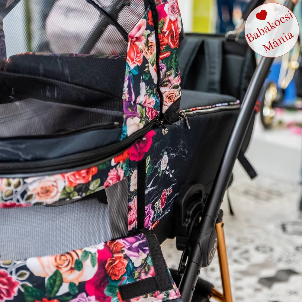 Babakocsi - BabyActive ROSE 2in1 - Dark Rose