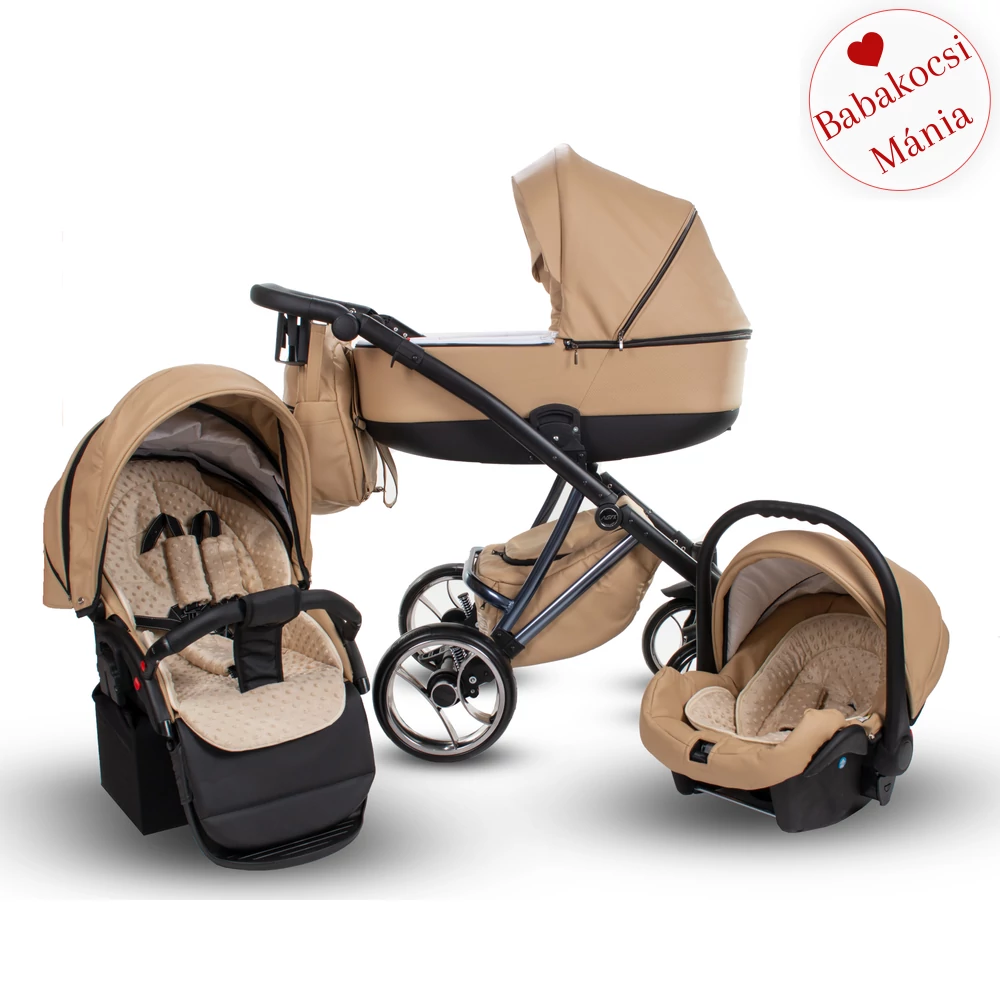 Multifunkciós babakocsi Berry Baby Sojan Agix 3in1 - bézs