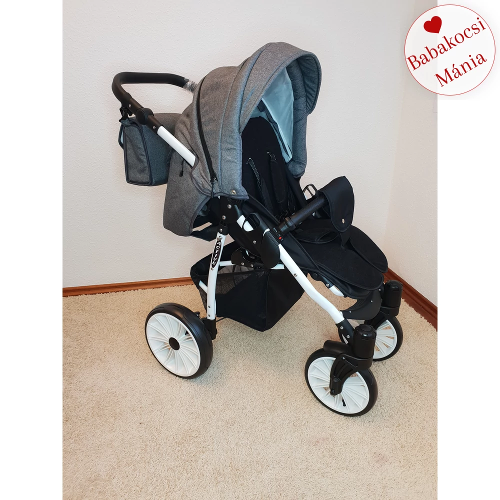 Sportbabakocsi – Berry Baby Active - Grafit len - fekete