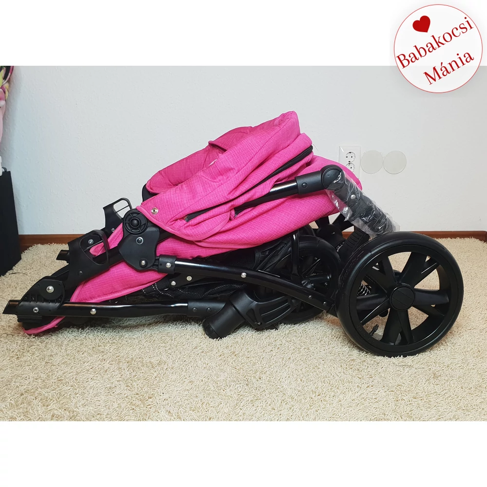 Sportbabakocsi – Berry Baby Active - Rose - fehér vázzal