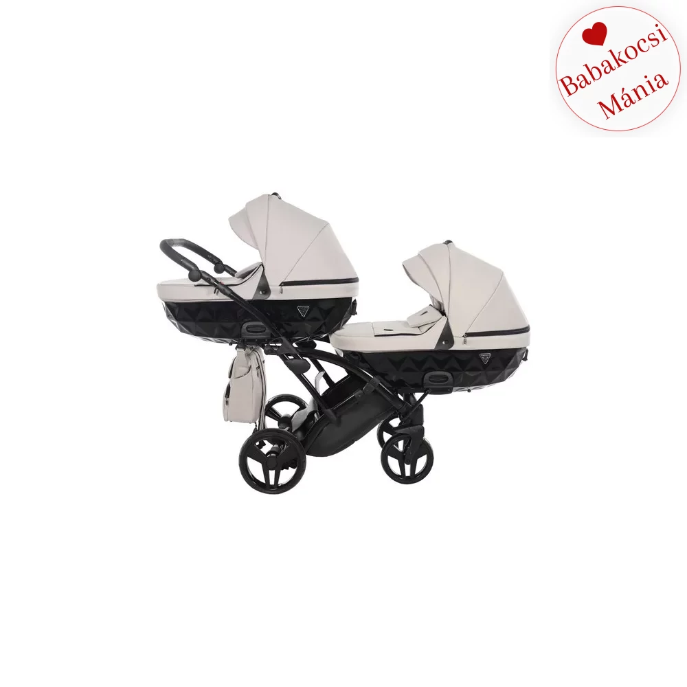 Ikerbabakocsi szürke színben - Junama Diamond Basic DUO SLIM