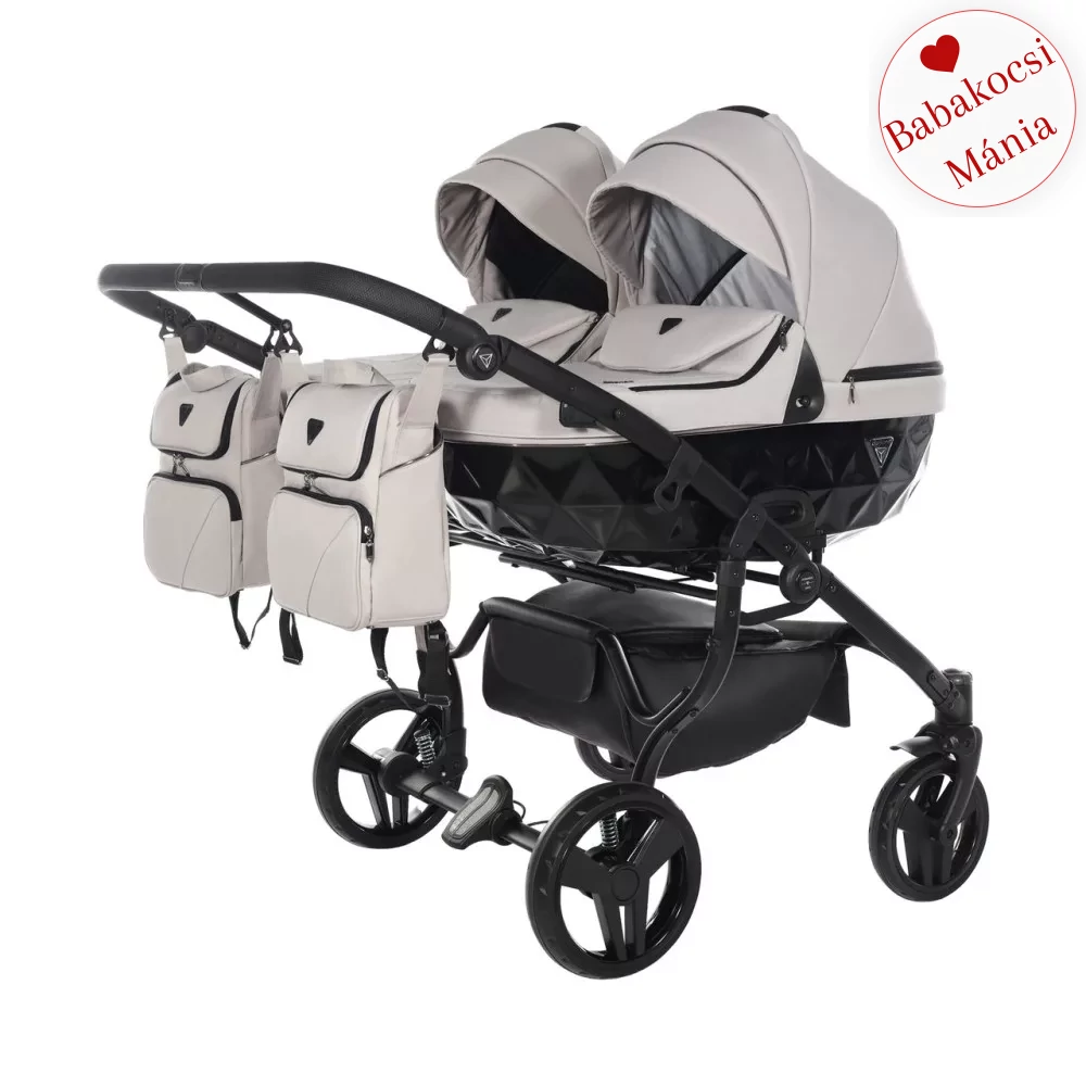 Junama többfunkciós ikerbabakocsi - DIAMOND BASIC DUO - 05 szürke
