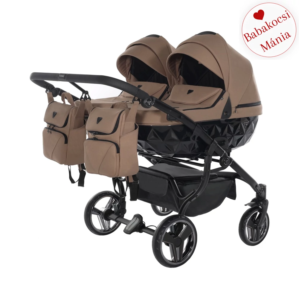 Junama többfunkciós ikerbabakocsi - DIAMOND BASIC DUO - 04 bézs