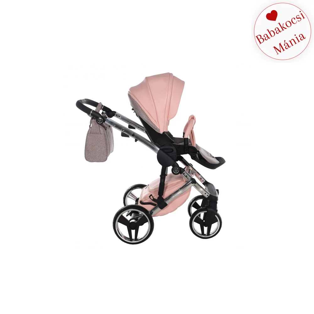 Junama többfunkciós babakocsi - DIAMOND HAND CRAFT GLITTER - Apricot