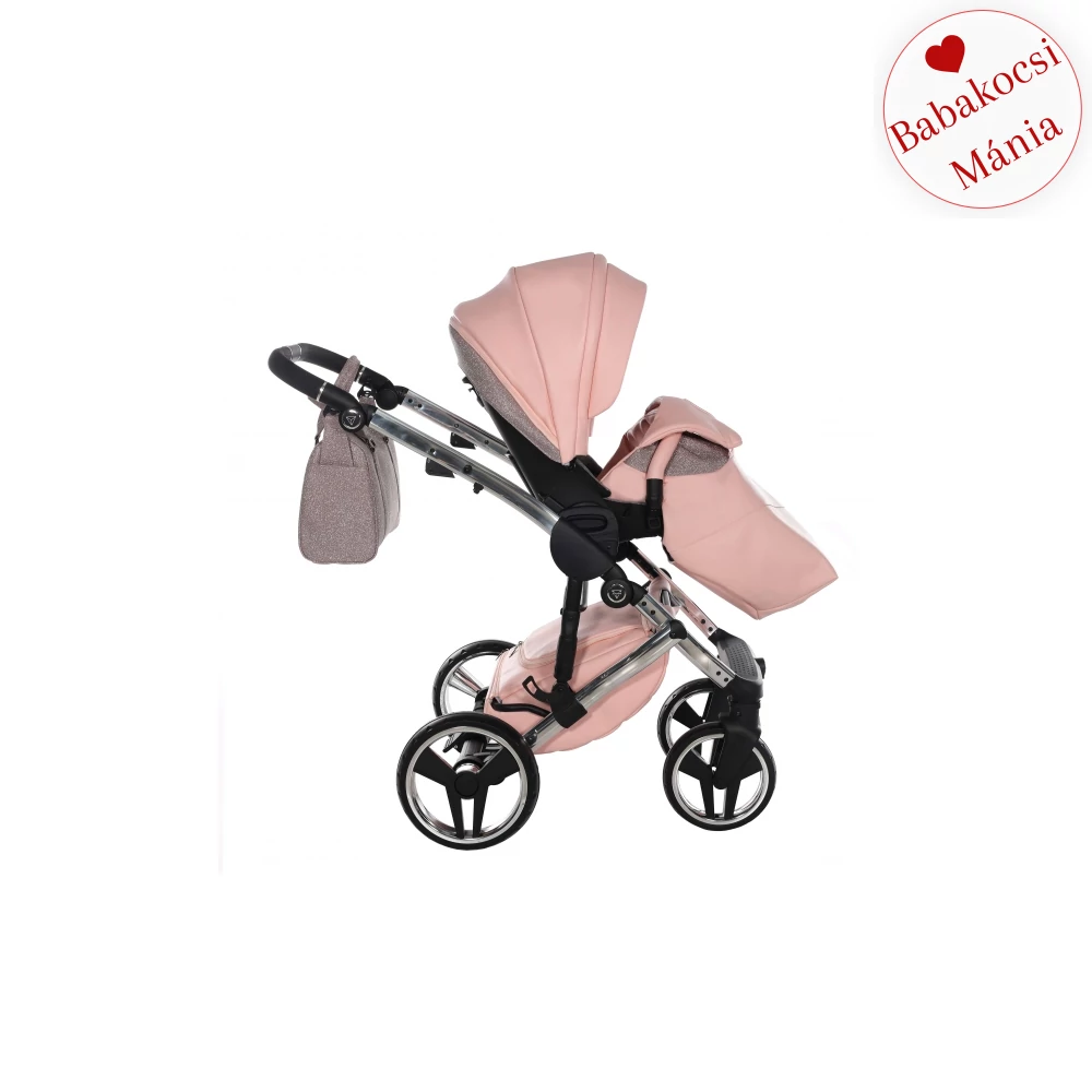 Junama többfunkciós babakocsi - DIAMOND HAND CRAFT GLITTER - Apricot