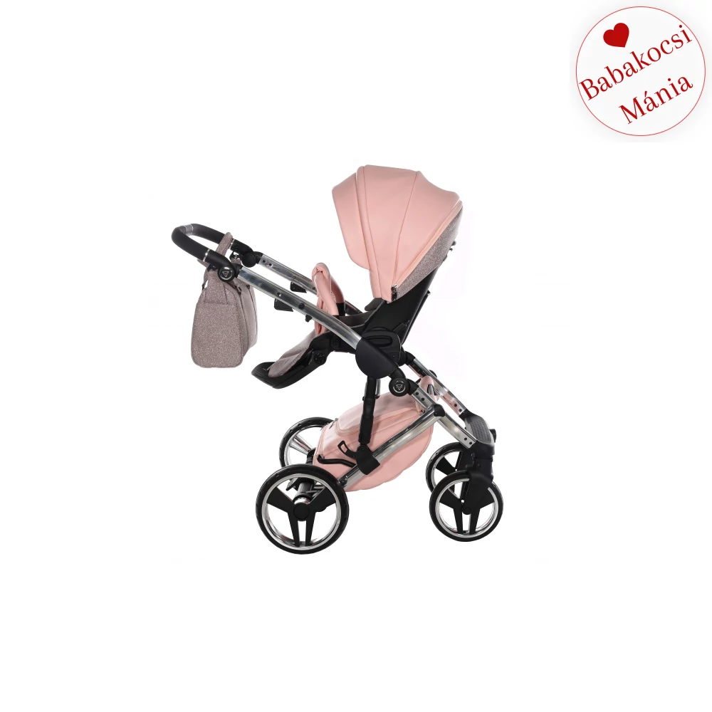 Junama többfunkciós babakocsi - DIAMOND HAND CRAFT GLITTER - Apricot