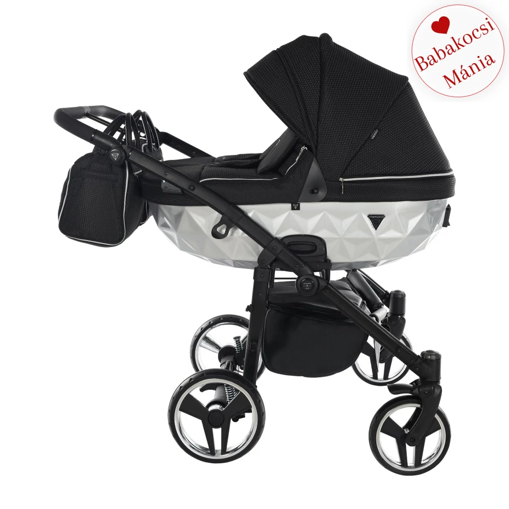Junama többfunkciós ikerbabakocsi - DIAMOND MIRROR SATIN DUO - 01