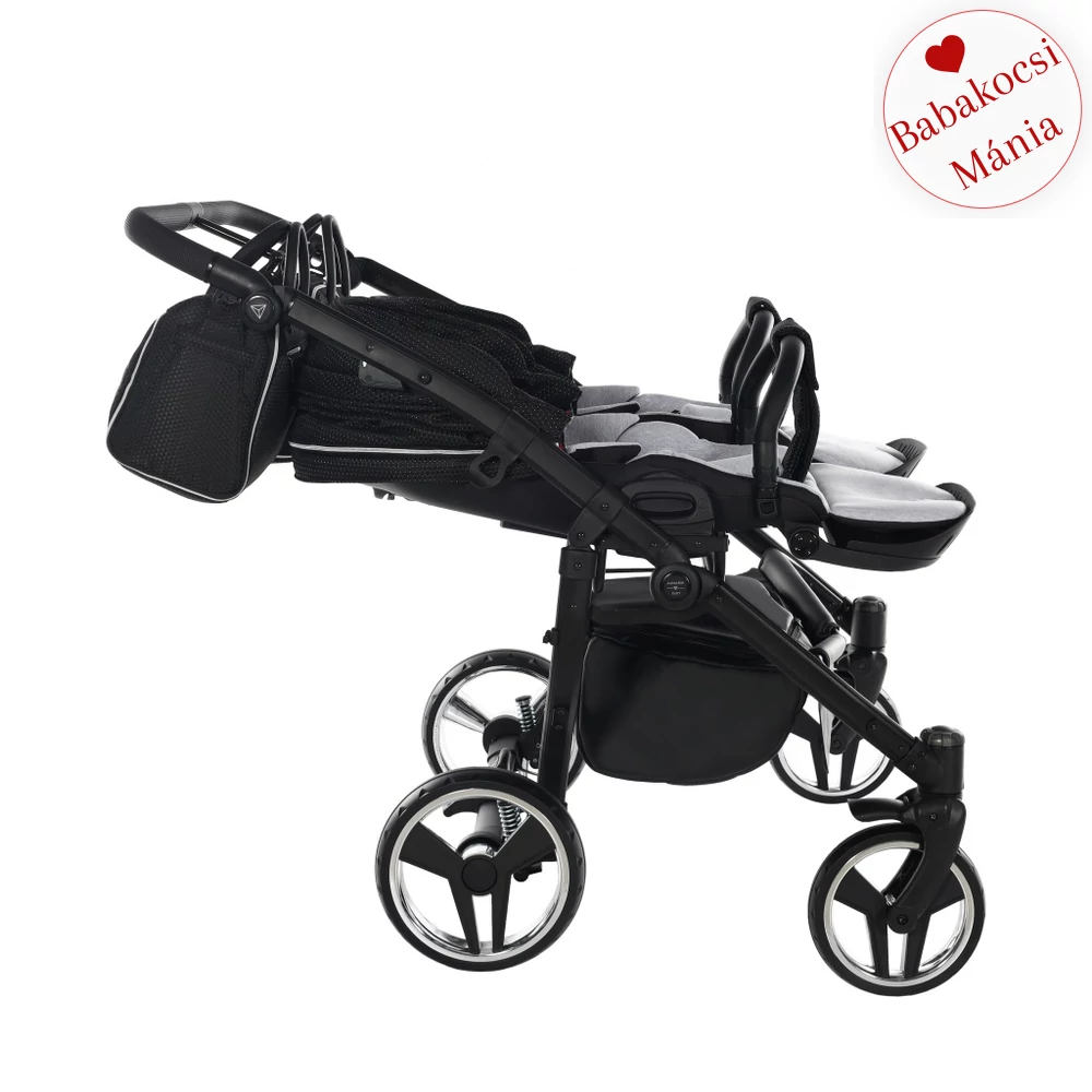 Junama többfunkciós ikerbabakocsi - DIAMOND MIRROR SATIN DUO - 01