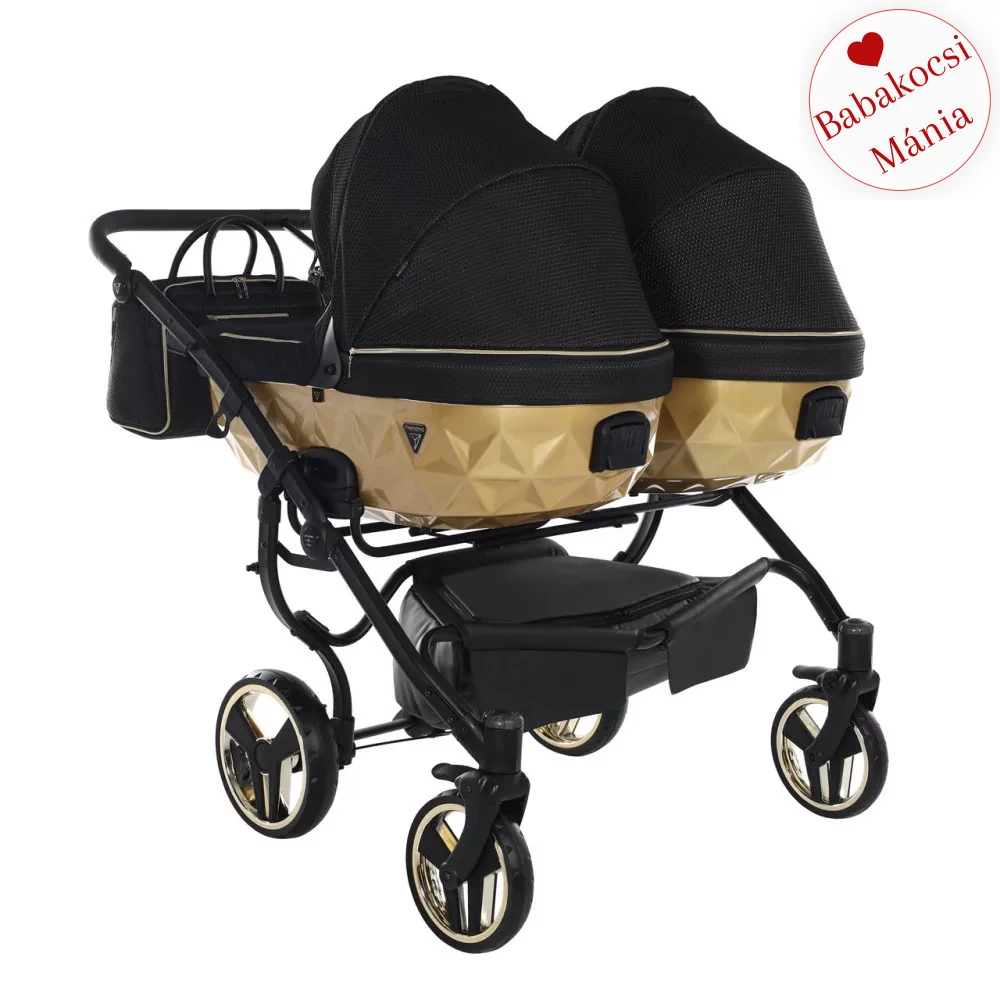 Junama többfunkciós ikerbabakocsi - DIAMOND MIRROR SATIN DUO - 03