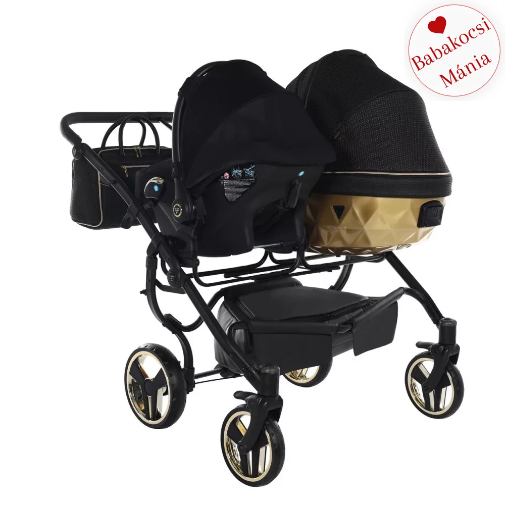 Junama többfunkciós ikerbabakocsi - DIAMOND MIRROR SATIN DUO - 03