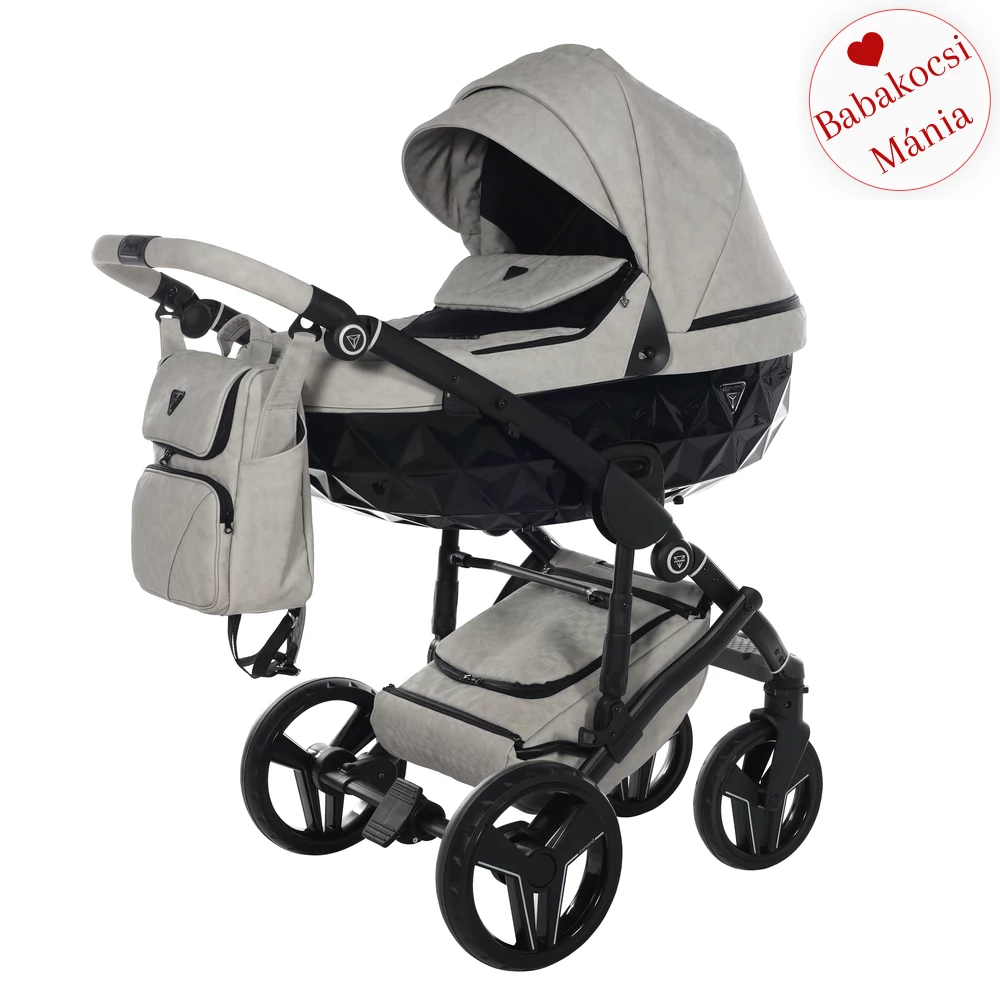 Junama többfunkciós babakocsi - DIAMOND Caro - 02 szürke
