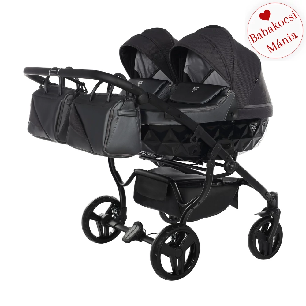 Junama többfunkciós ikerbabakocsi - DIAMOND SAPHIRE DUO - 02 grafit