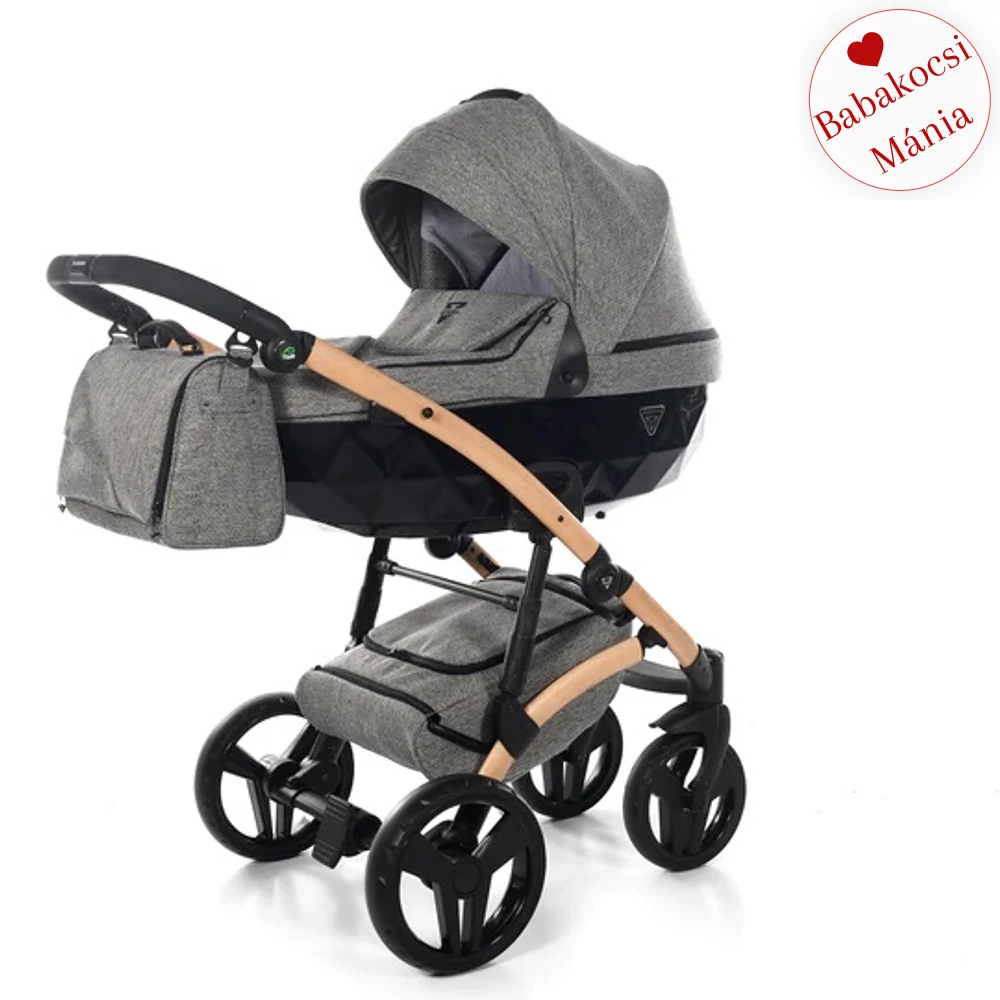 Junama többfunkciós babakocsi - DIAMOND Vegan - 01 szürke