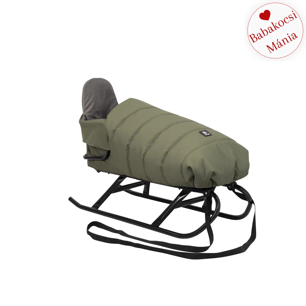 Szánkó - Kunert FLO - khaki bundazsákkal