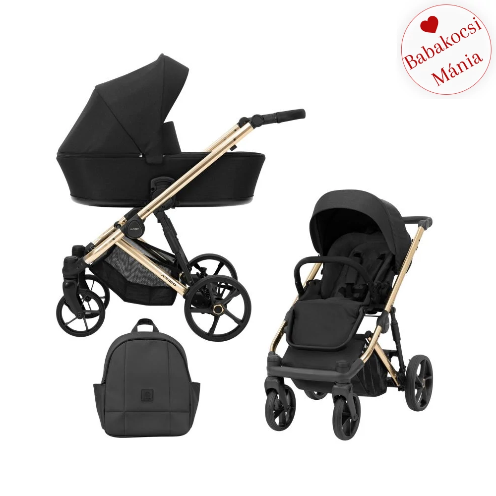 Kunert Arizo Premium alumínium vázas 2in1 babakocsi: 01 Black