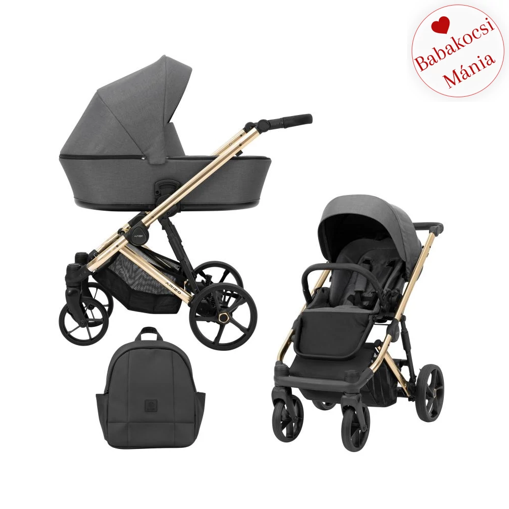 Kunert Arizo Premium alumínium vázas 2in1 babakocsi: 02 Graphite