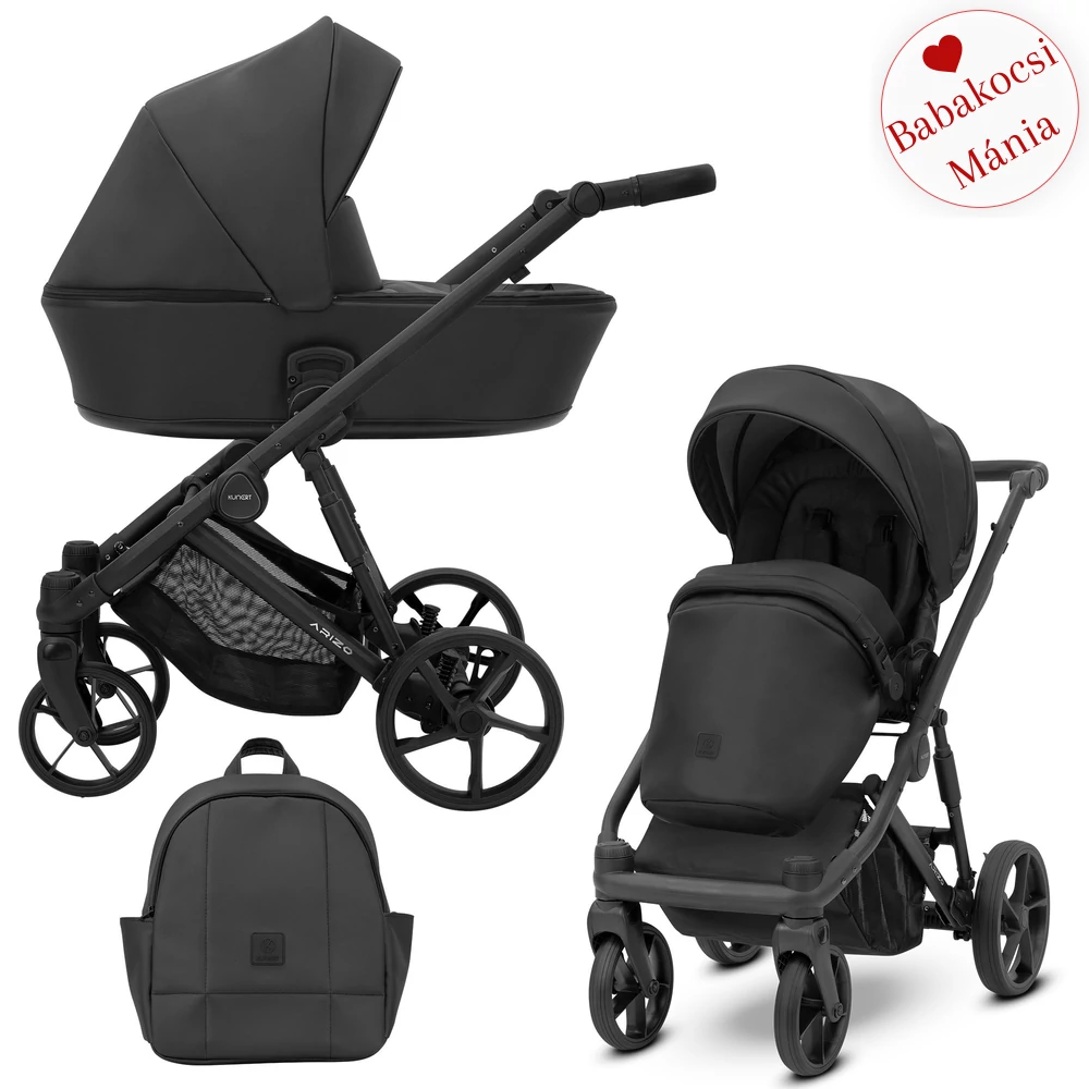 Kunert Arizo alumínium vázas 2in1 babakocsi: Black ECO